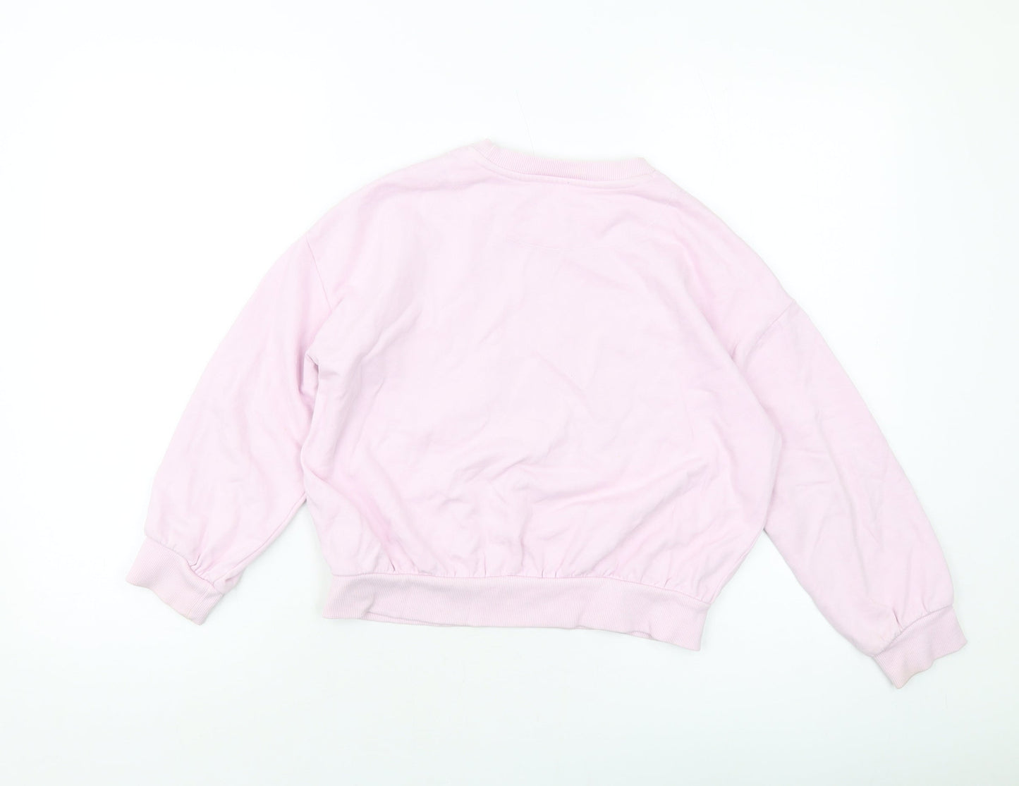 John Lewis Girls Purple Cotton Pullover Sweatshirt Size 8 Years Pullover