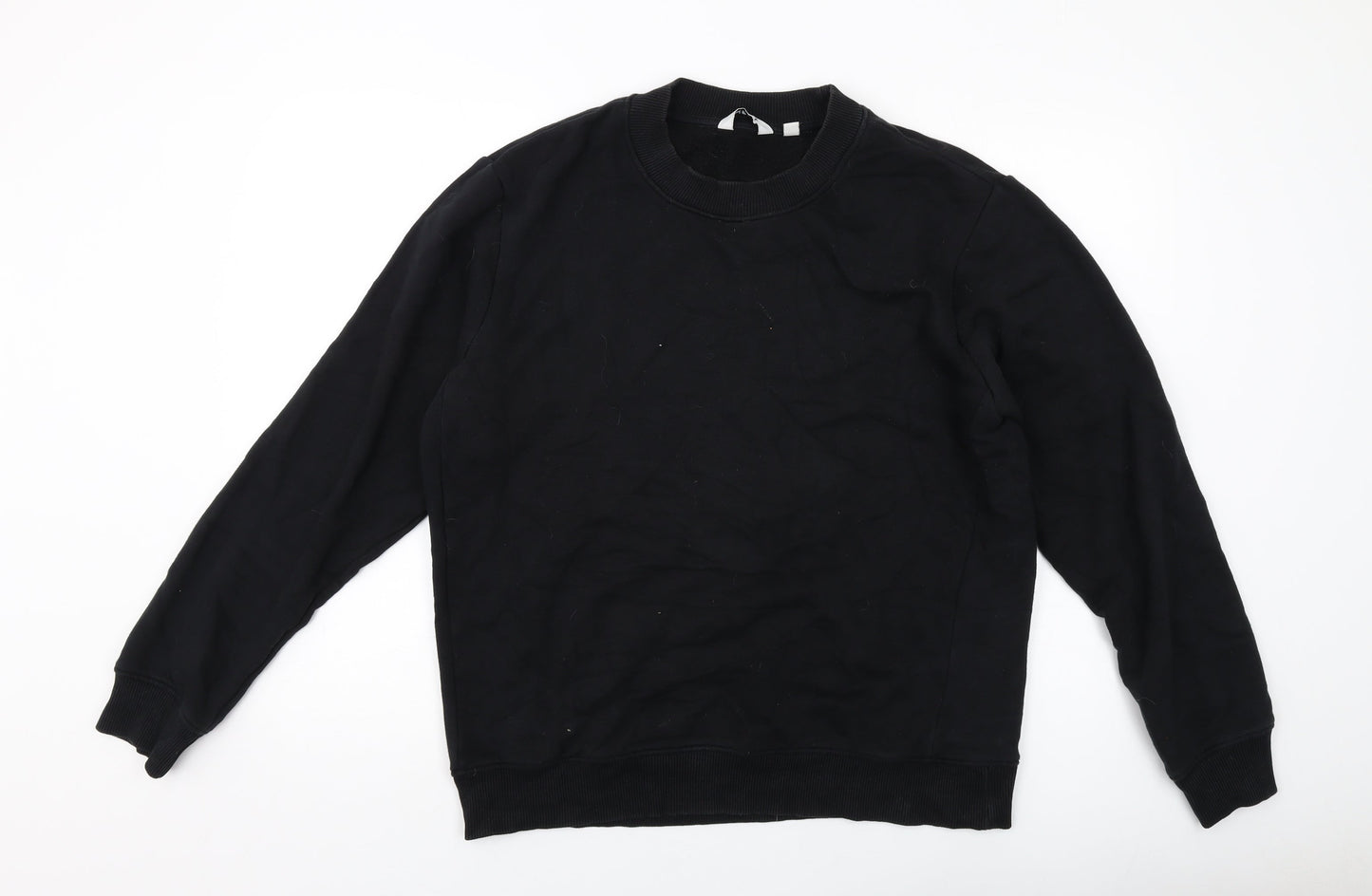 NEXT Mens Black Cotton Pullover Sweatshirt Size M