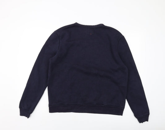 Hymn Womens Blue Cotton Pullover Sweatshirt Size M Pullover