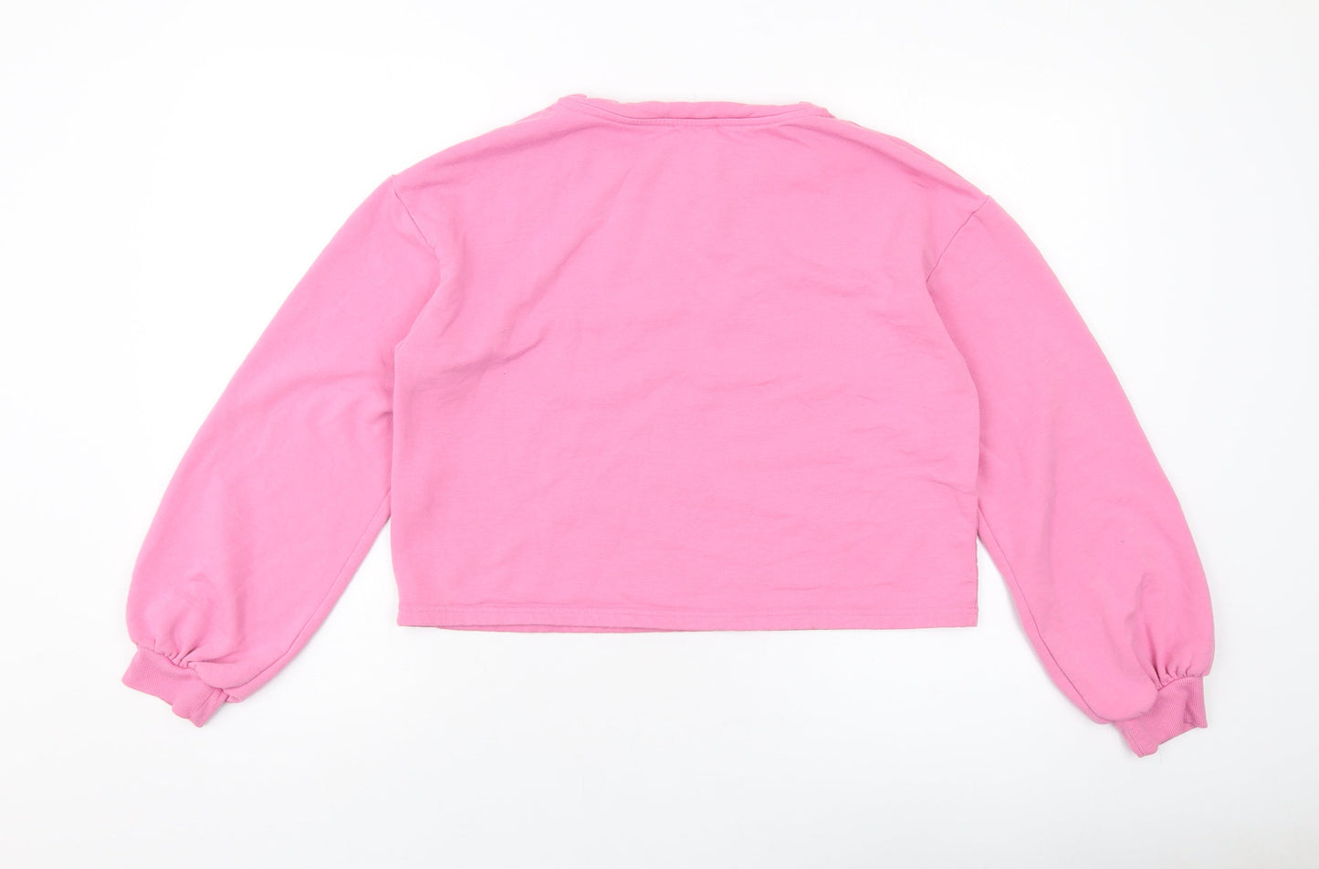 New Look Womens Pink Polyester Pullover Sweatshirt Size 12 Pullover