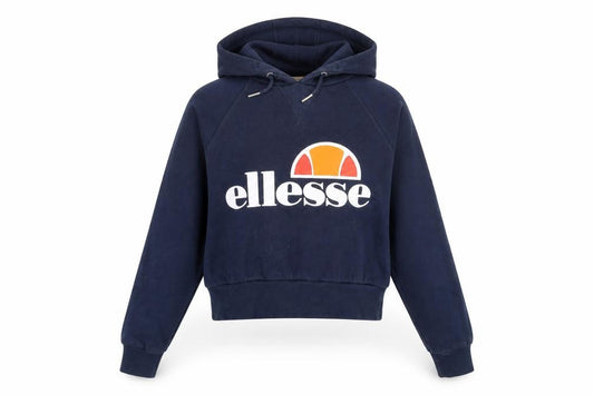 Womens UK 6 Regular ellesse Blue Pullover Hoodie
