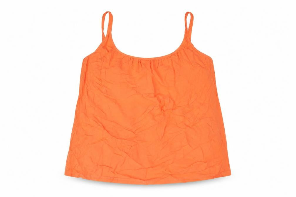 Marks & Spencer Womens Orange Viscose Camisole Blouse Size 22 Scoop Neck