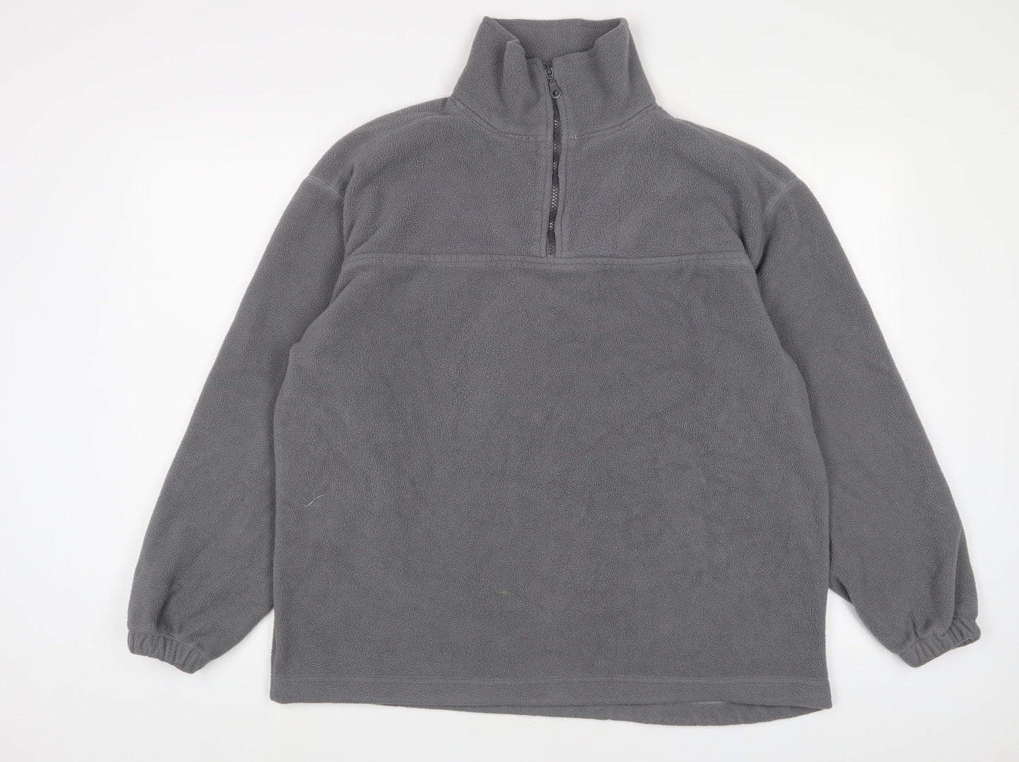 Soks Mens Grey Polyester Pullover Sweatshirt Size L