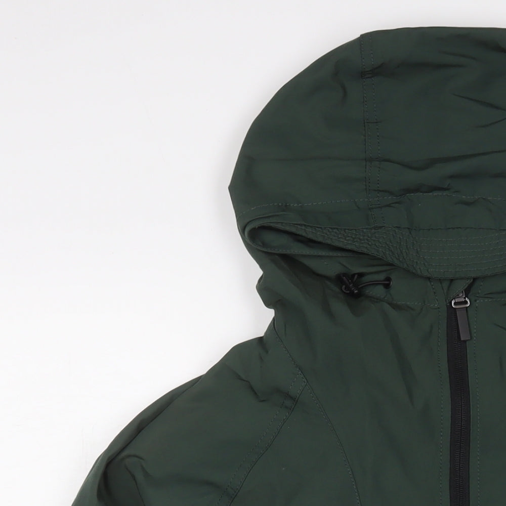 H&M Mens Green Windbreaker Jacket Size S Zip