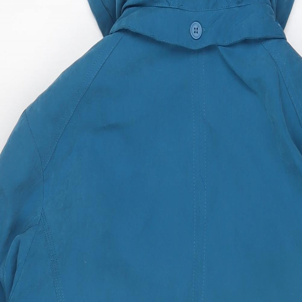 JBC Collection Womens Blue Jacket Coat Size 16 Zip
