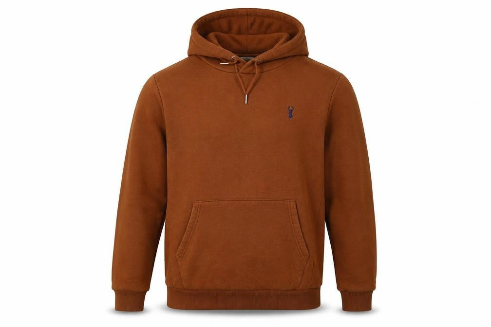 NEXT Mens Brown Cotton Pullover Hoodie Size S