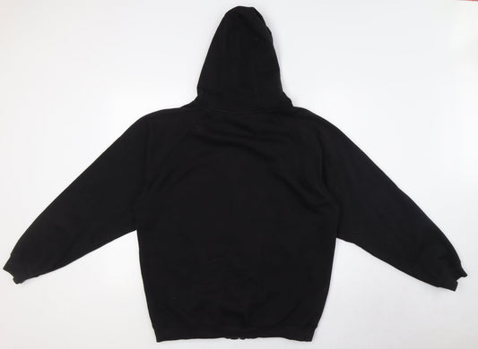 Patrick Womens Black Cotton Full Zip Hoodie Size M Zip