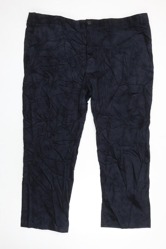 M&S Mens Blue Cotton Straight Jeans Size 48 in L26 in Regular