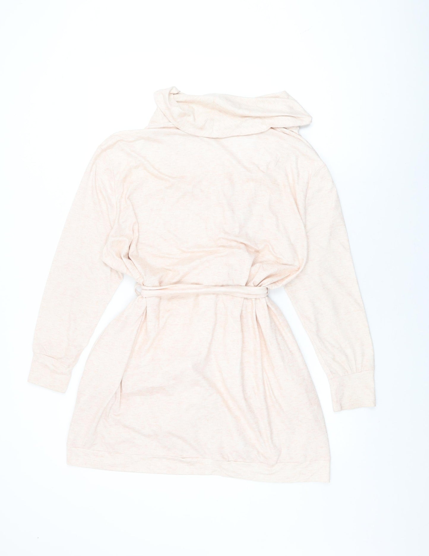 Dorothy Perkins Womens Pink Solid Polyester Top Robe Size M Tie