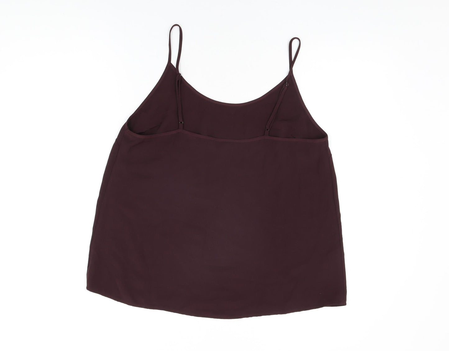NEXT Womens Red Polyester Camisole T-Shirt Size 14 Round Neck