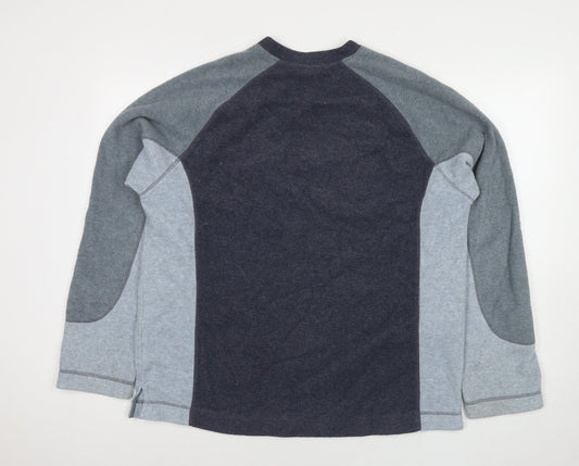 NEXT Mens Blue Polyester Pullover Sweatshirt Size L