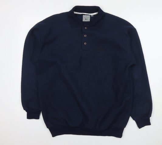 Ashes Mens Blue Polyester Pullover Sweatshirt Size M