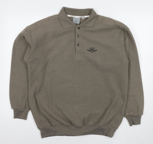 Ashes Mens Beige Polyester Pullover Sweatshirt Size M