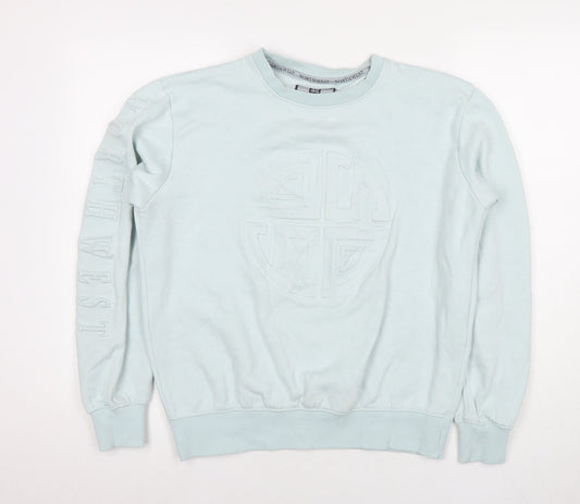 North West Mens Blue Cotton Pullover Sweatshirt Size XL - Logo