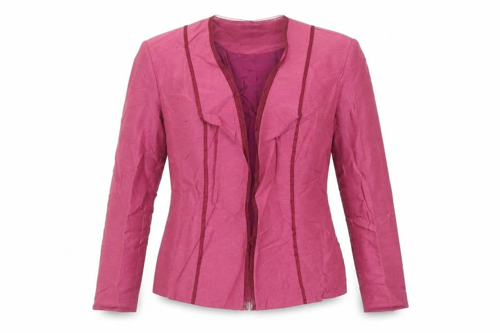 Womens UK Size 10  Fenn Wright Manson Pink Linen Blazer