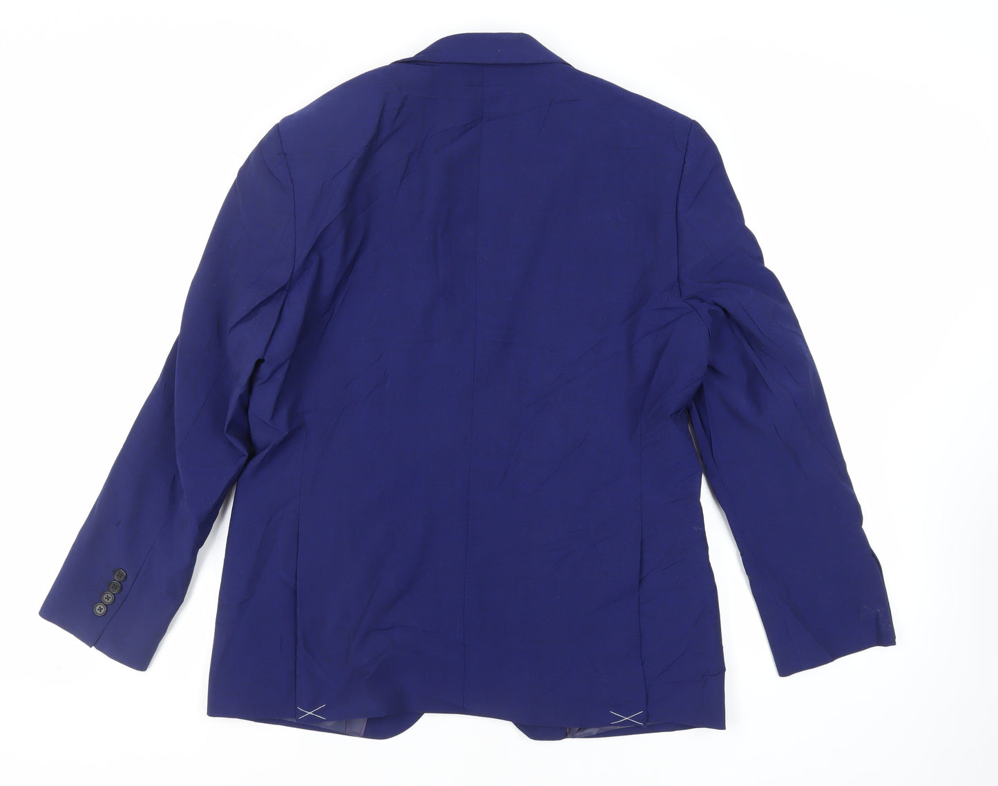 Marks and Spencer Mens Blue Wool Jacket Suit Jacket Size 40 Regular