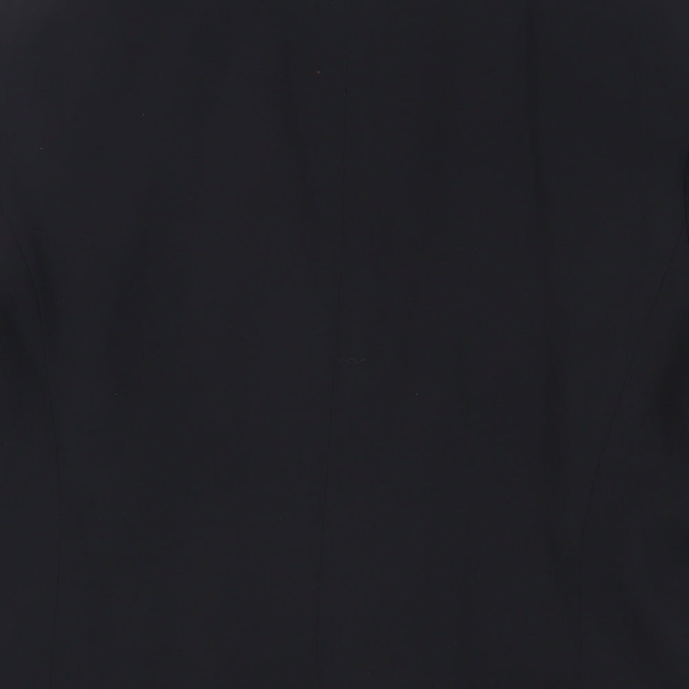 Marks and Spencer Womens Black Jacket Blazer Size 12 - Open Ruched Sleeve