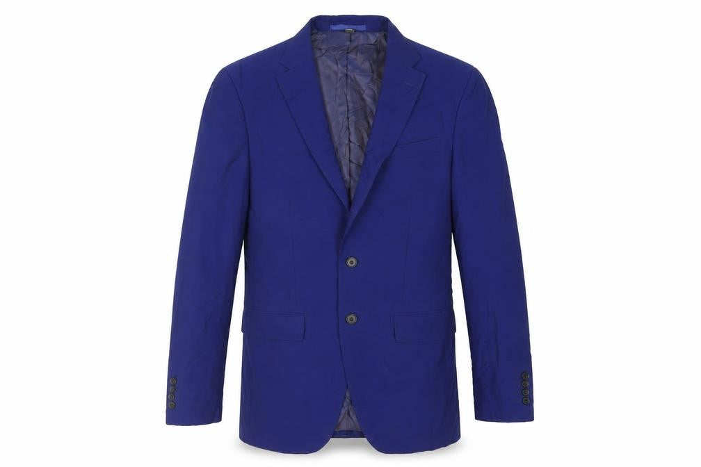 Marks & Spencer Mens Blue Wool Jacket Suit Jacket Size 38 Regular