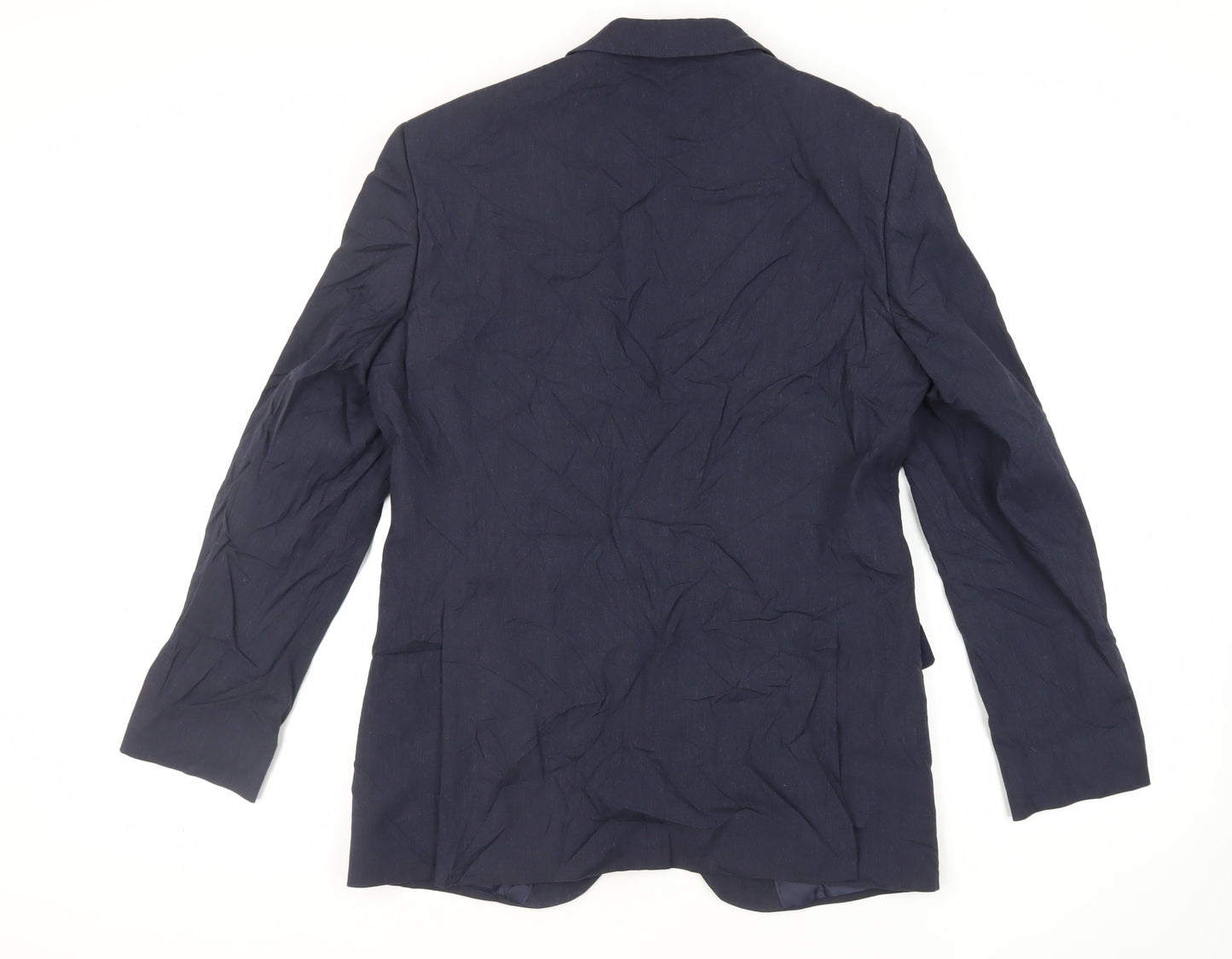 Marks and Spencer Mens Blue Polyester Jacket Suit Jacket Size 40 Regular