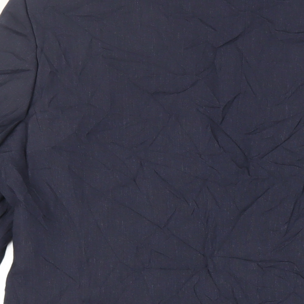 Marks and Spencer Mens Blue Polyester Jacket Suit Jacket Size 40 Regular