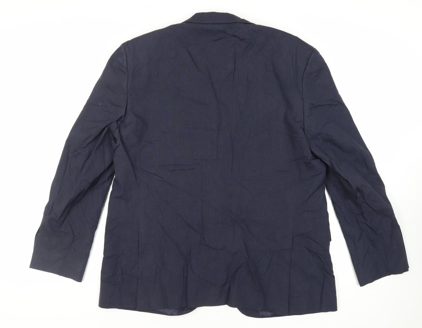 Marks and Spencer Mens Blue Polyester Jacket Suit Jacket Size 44 Regular