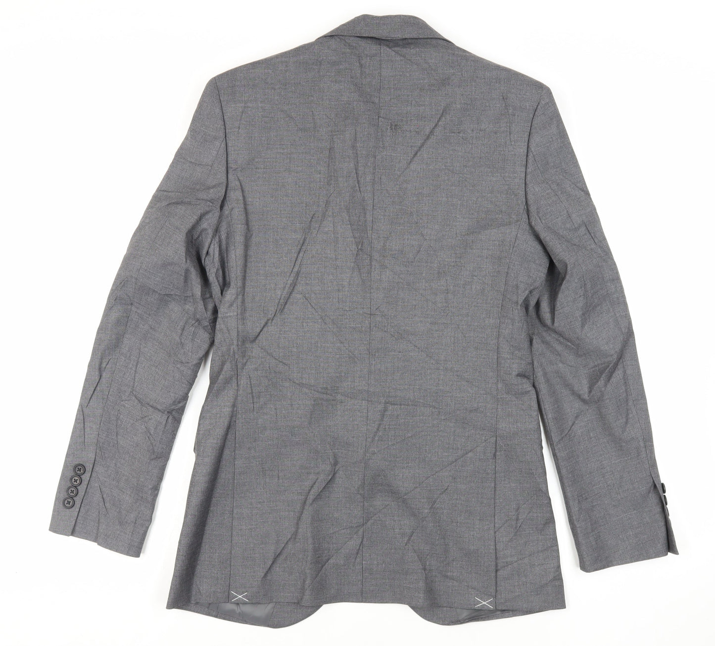 Marks and Spencer Mens Grey Polyester Jacket Suit Jacket Size 36 Regular