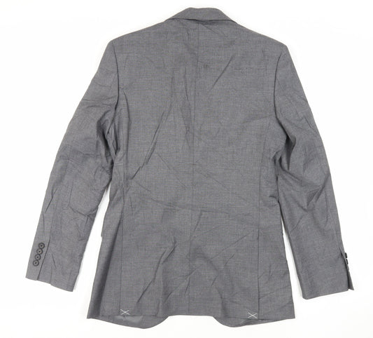 Marks and Spencer Mens Grey Polyester Jacket Suit Jacket Size 36 Regular