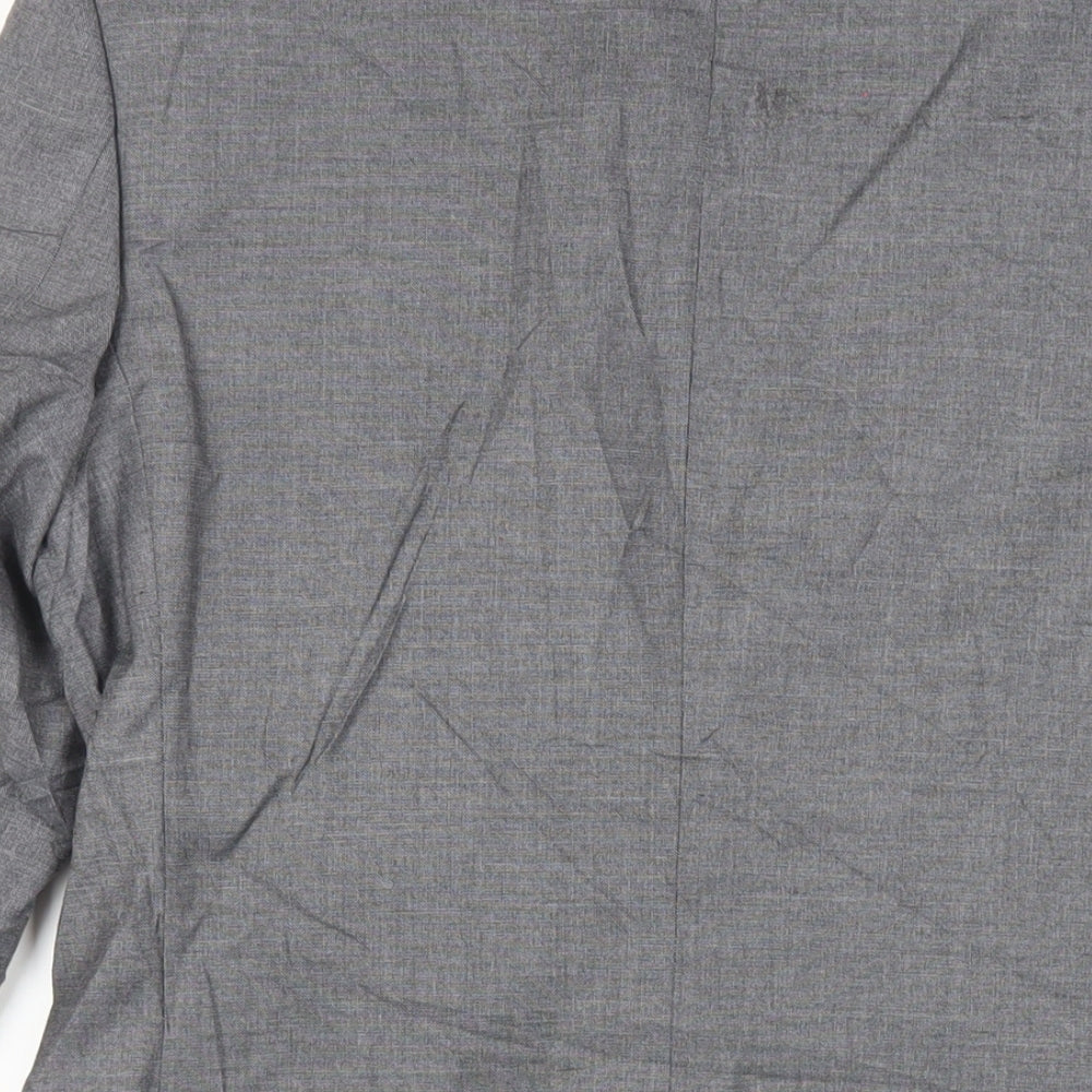 Marks and Spencer Mens Grey Polyester Jacket Suit Jacket Size 36 Regular