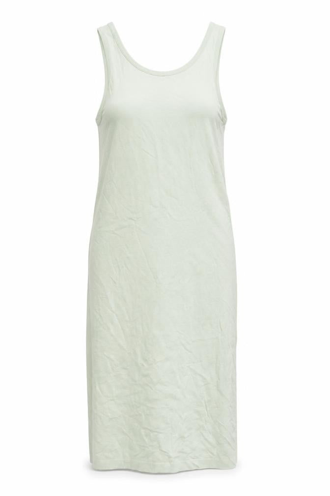 Zara Womens Green Viscose Tank Dress Size XS Scoop Neck Pullover