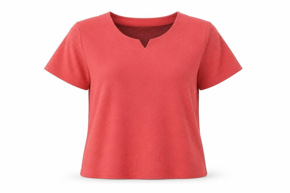 Womens UK Size 20 EWM Pink Polyester T-Shirt