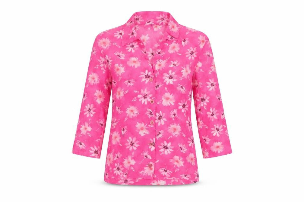 Womens UK Size S Kookai Pink Polyester Button-Up