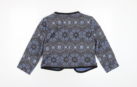 New Look Womens Blue Geometric Jacket Size 6