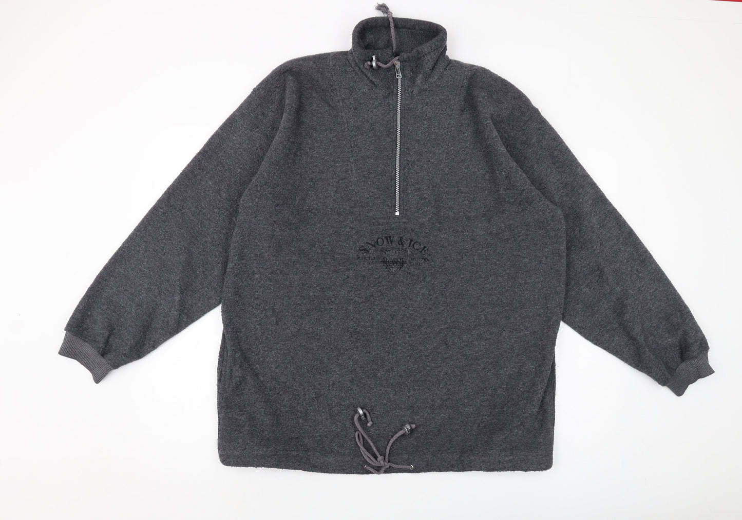 Vittorio Rossi Mens Grey Polyester Pullover Sweatshirt Size M