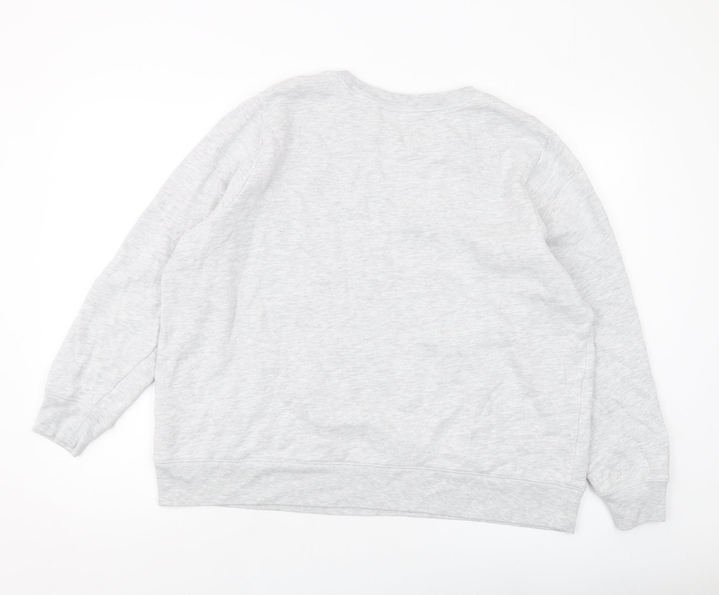 Marks and Spencer Womens Grey Cotton Pullover Sweatshirt Size 22 Pullover