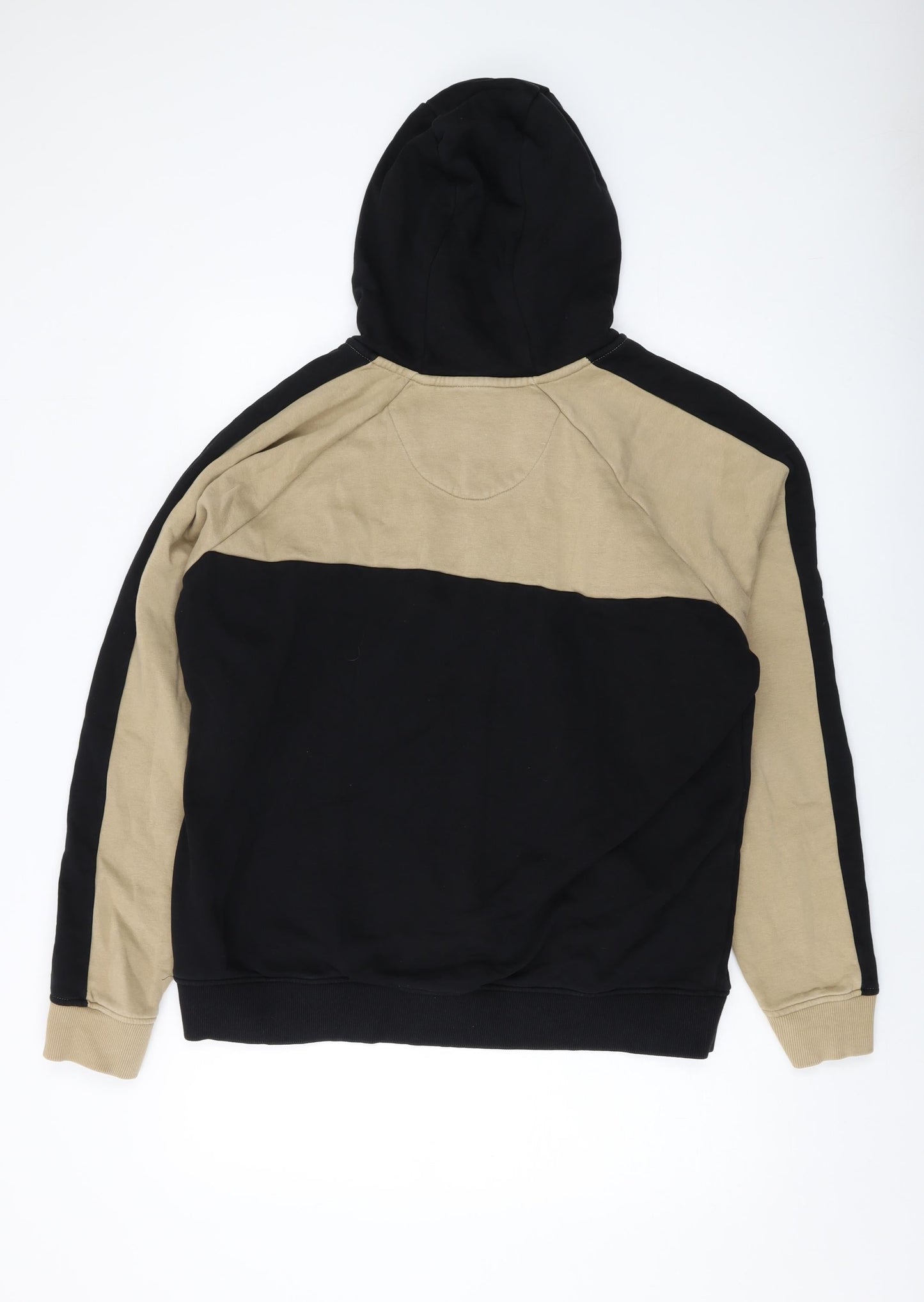 NEXT Mens Black Cotton Pullover Hoodie Size L