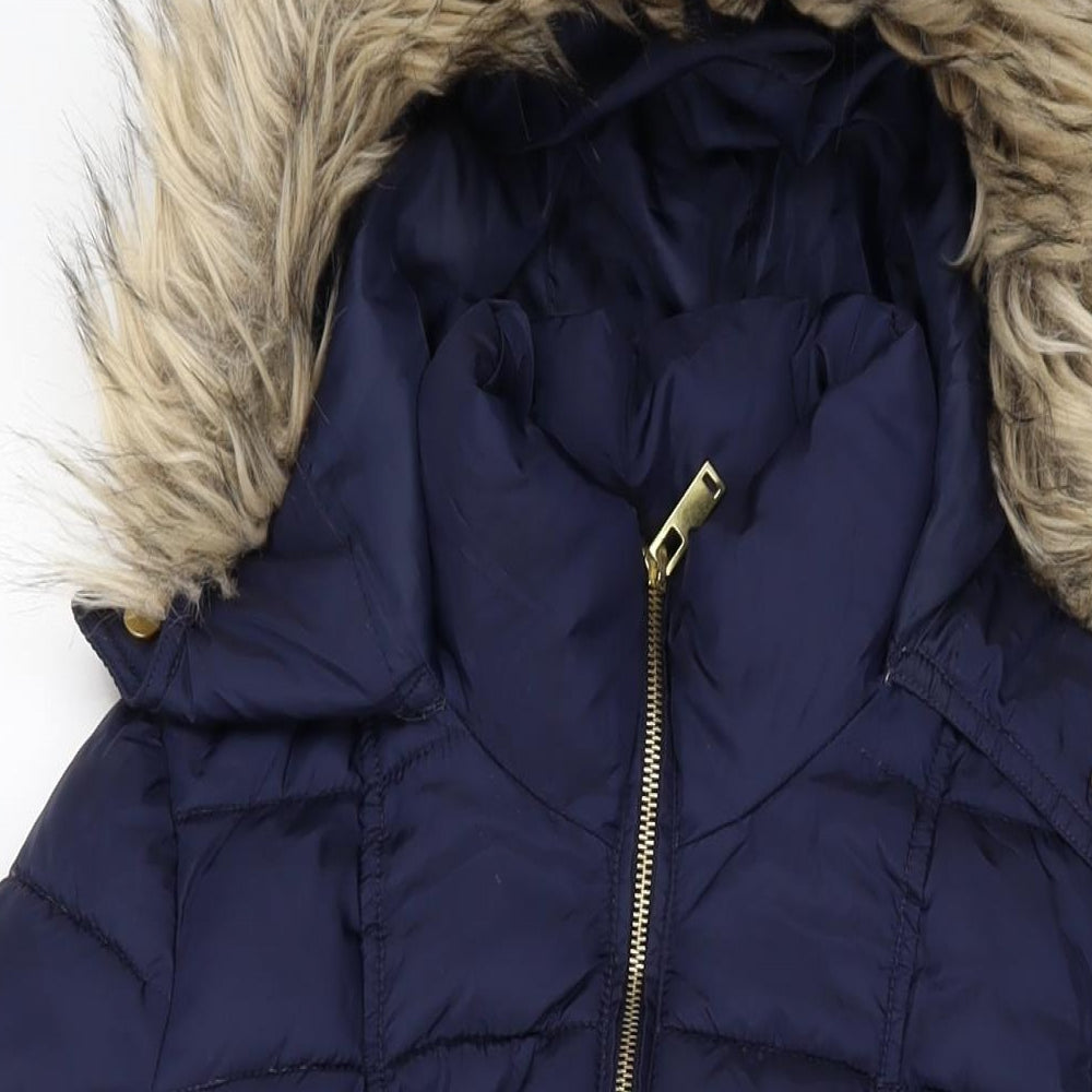 H&M Womens Blue Jacket Size S Zip