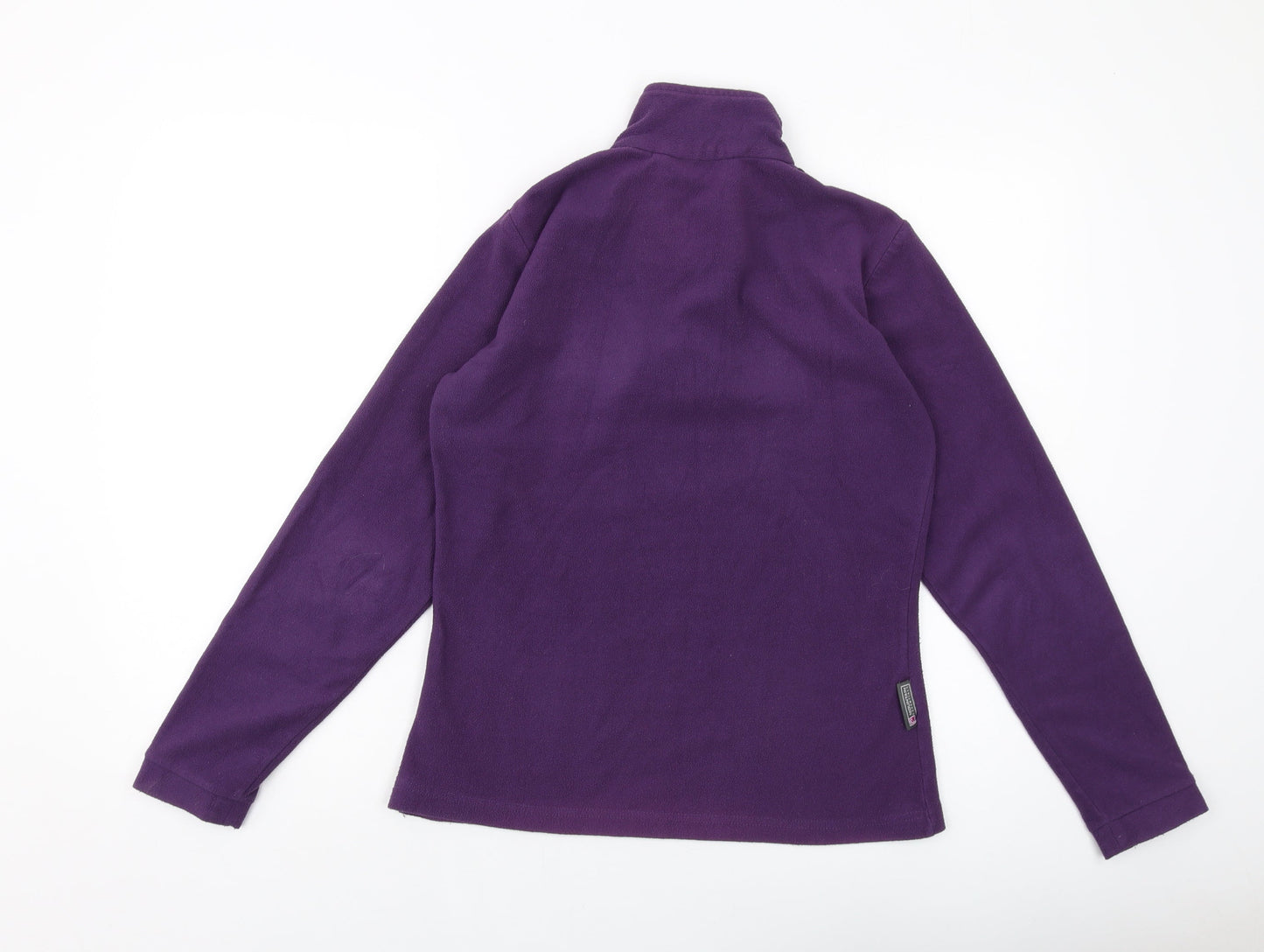 Mountain Essential Womens Purple Polyester Pullover Sweatshirt Size 10 Zip