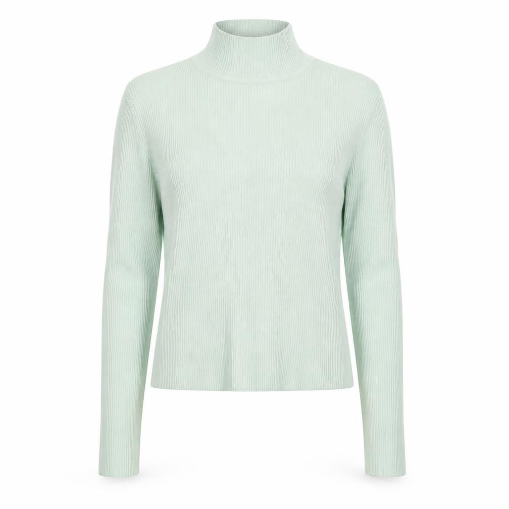 H&M Womens Green Mock Neck Viscose Pullover Jumper Size M