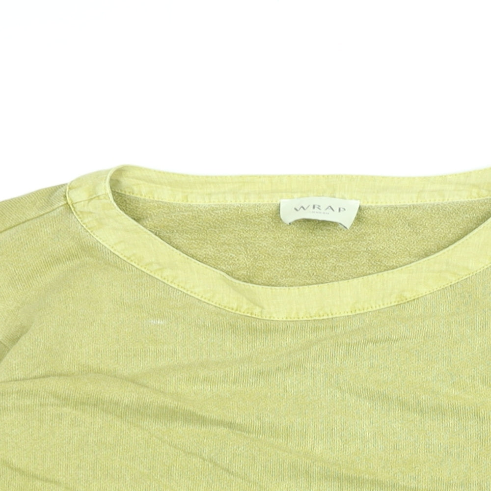 Wrap London Womens Green Hemp Pullover Sweatshirt Size 12 Pullover