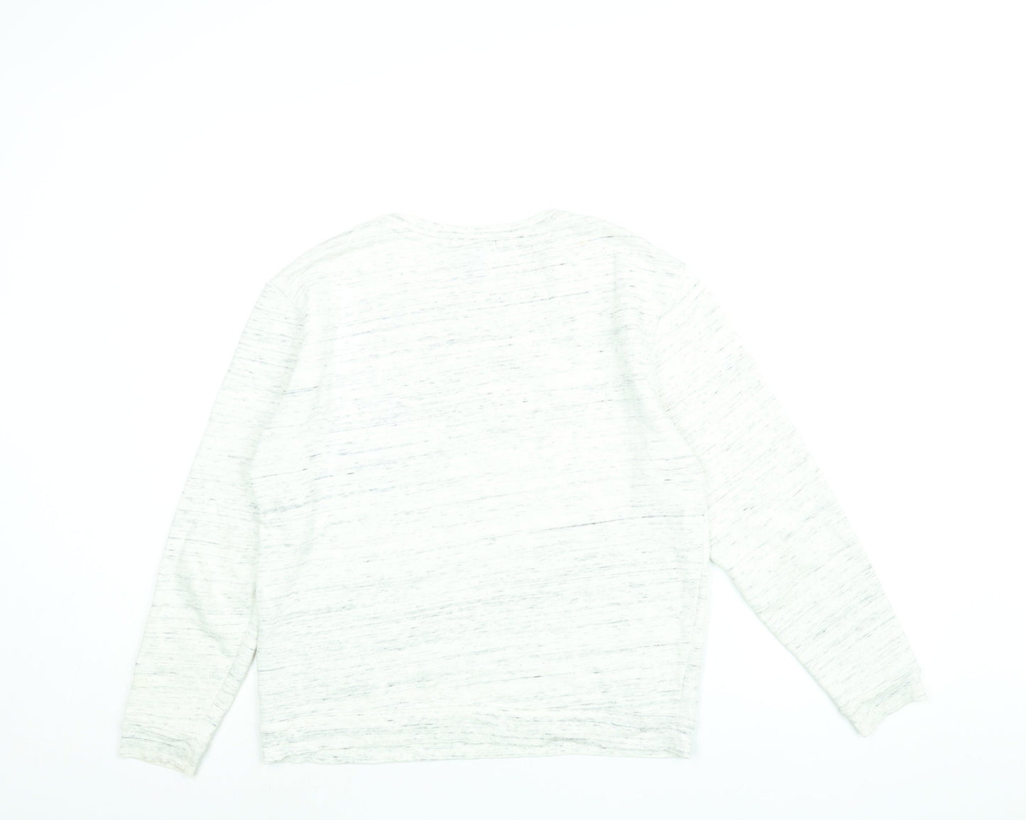FOREVER 21 Womens White Polyester Pullover Sweatshirt Size S Pullover - Paris Please