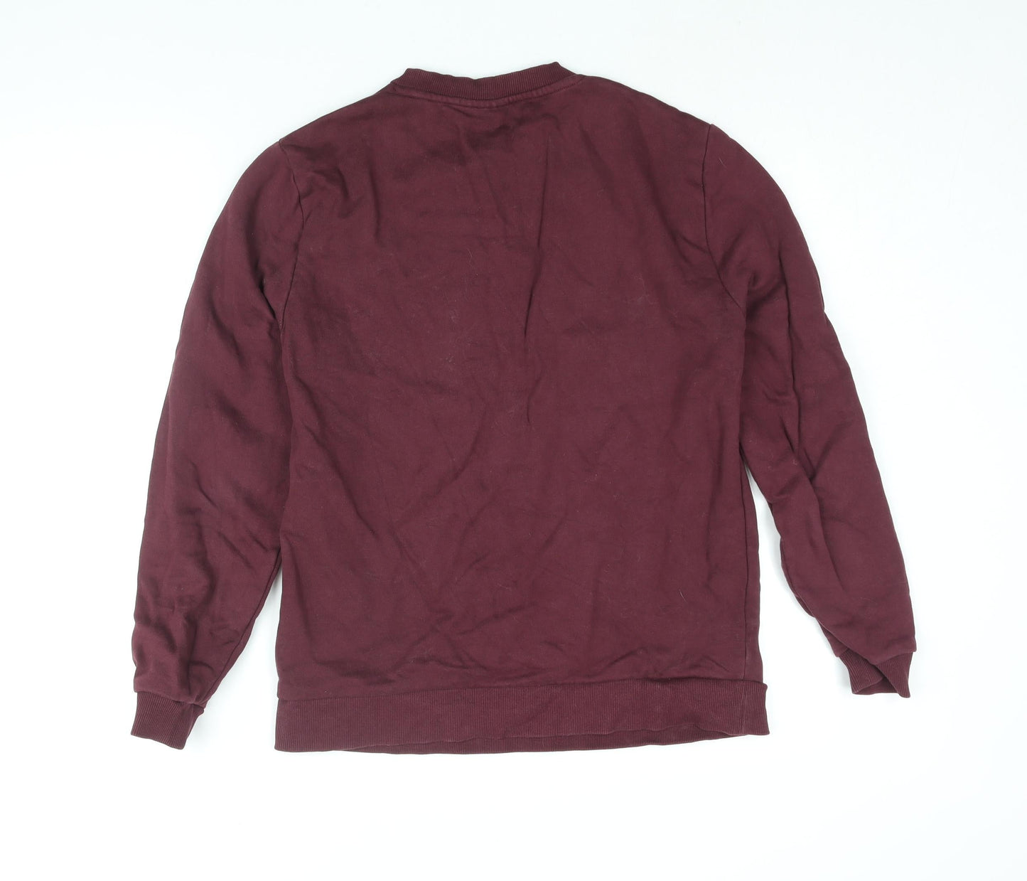 ASOS Mens Red Cotton Pullover Sweatshirt Size M