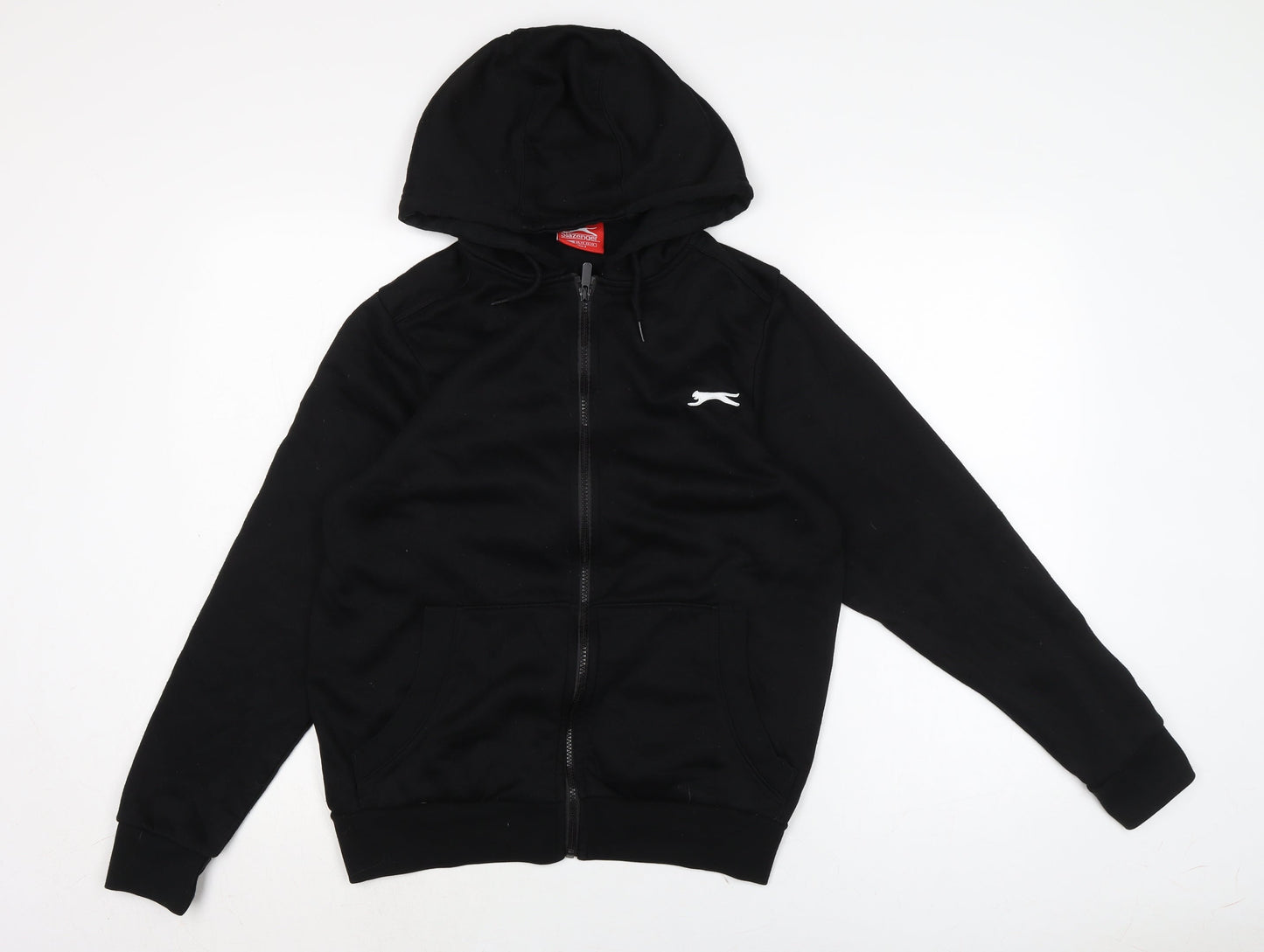 Slazenger Mens Black Cotton Full Zip Hoodie Size XS