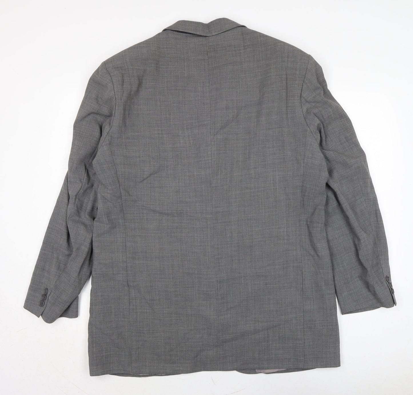 Marks and Spencer Mens Grey Polyester Jacket Suit Jacket Size XL Regular