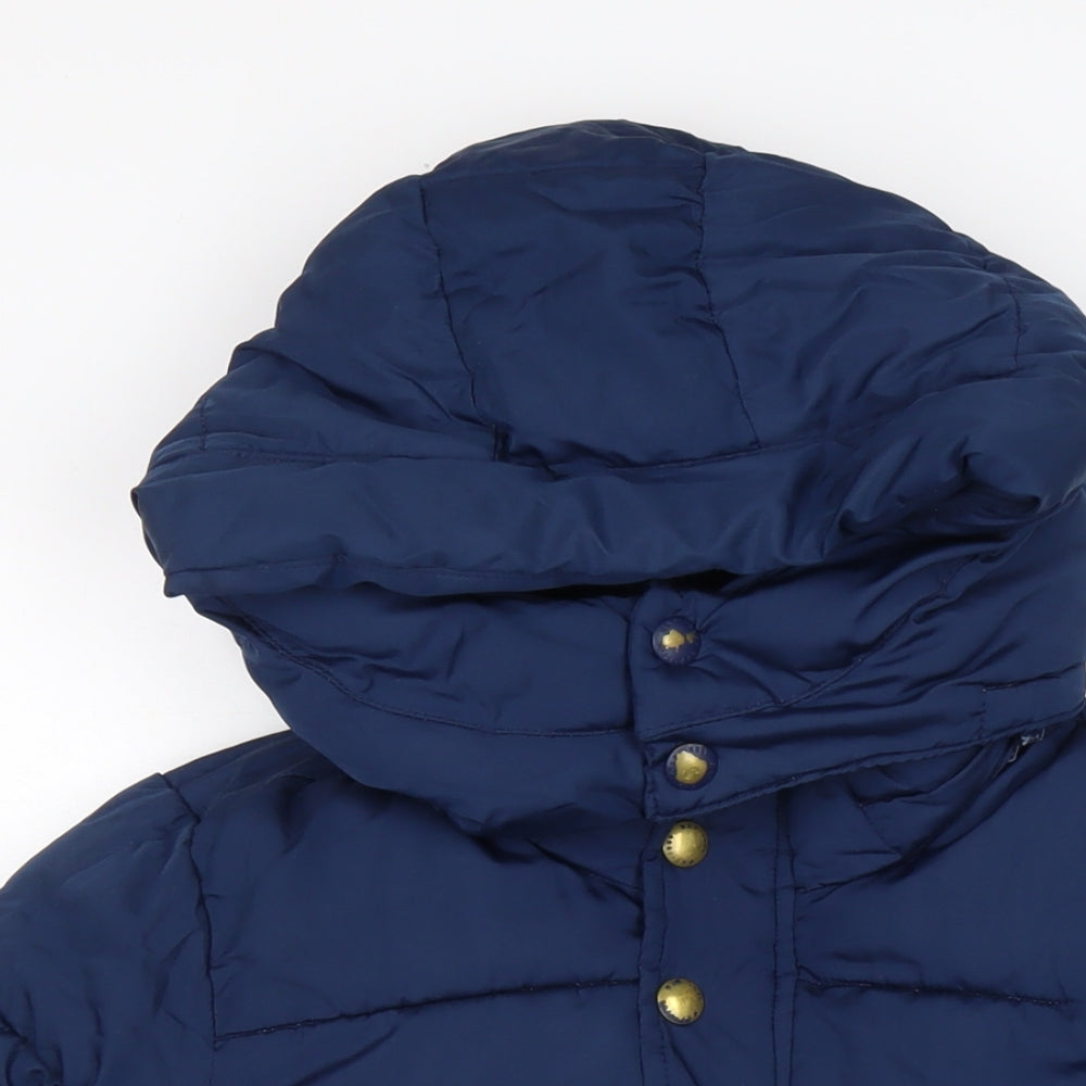 Gap Boys Blue Puffer Jacket Coat Size M Zip