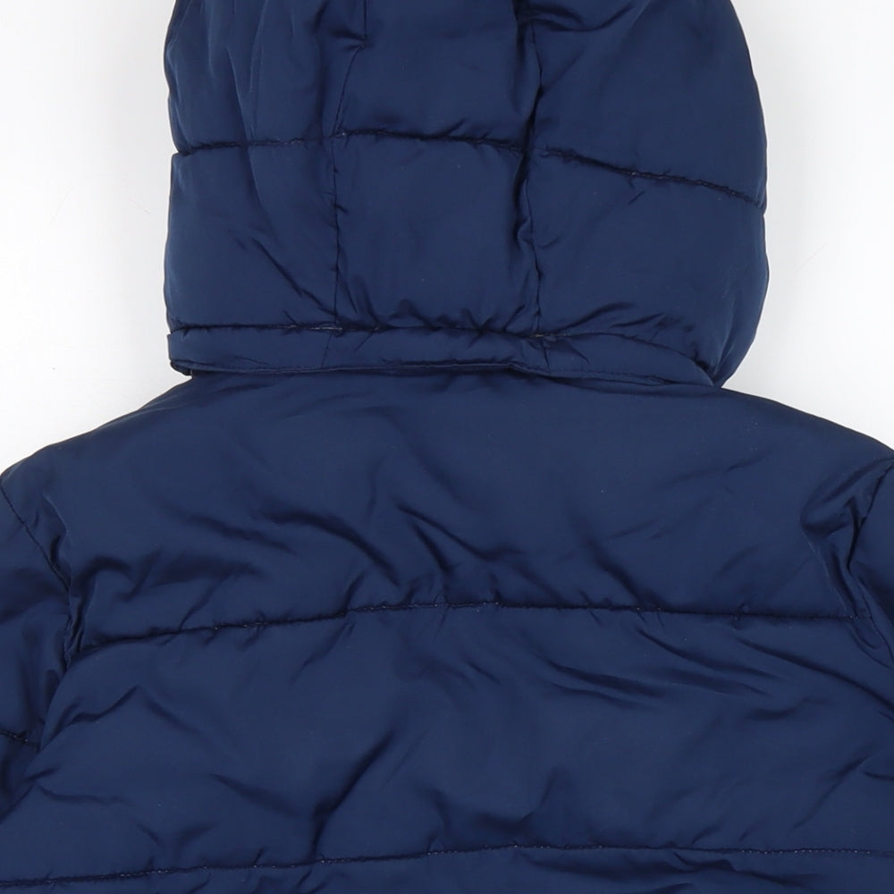 Gap Boys Blue Puffer Jacket Coat Size M Zip