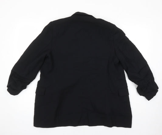 M&S Womens Black Jacket Blazer Size 12