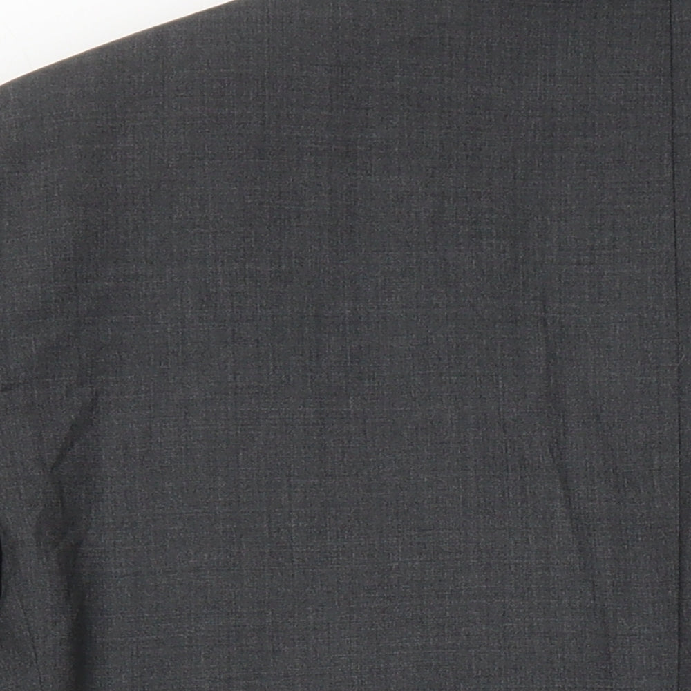 M&S Mens Grey Wool Jacket Blazer Size 38 Regular