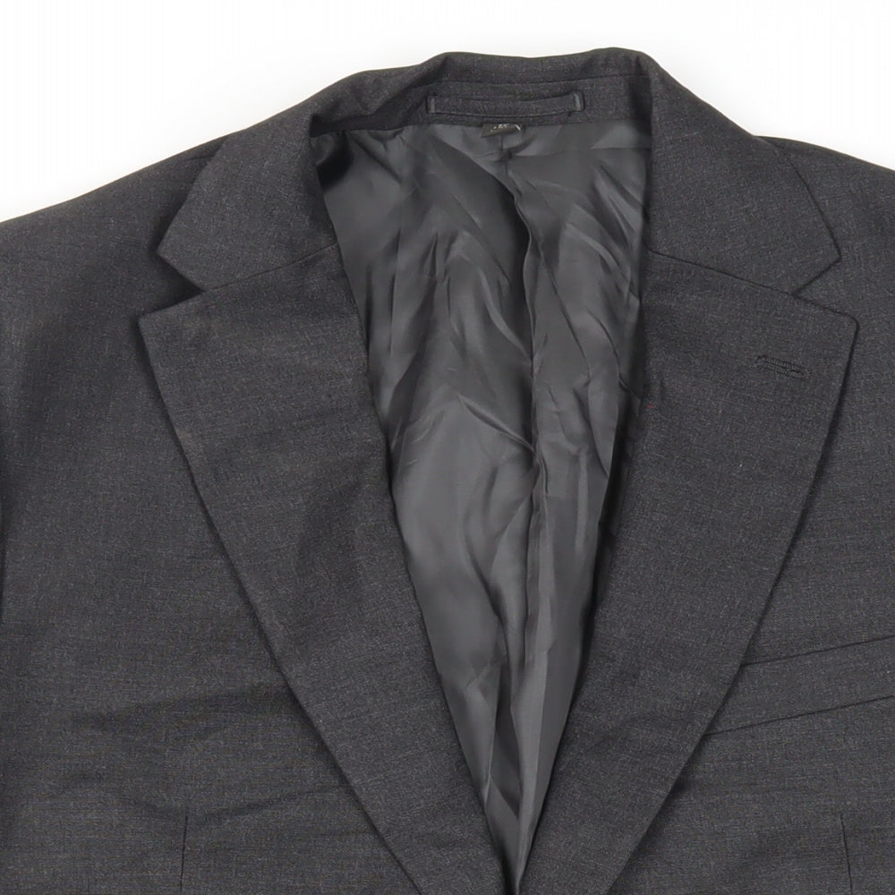 Marks and Spencer Mens Grey Polyester Jacket Suit Jacket Size 44 Regular