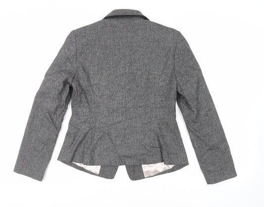 NEXT Womens Grey Jacket Blazer Size 12 Button