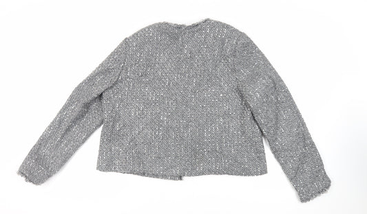 Marks and Spencer Womens Grey Jacket Blazer Size 16 - Open